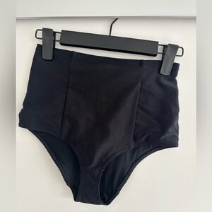 American Apparel High-Waisted Black Bathing Suit bottom